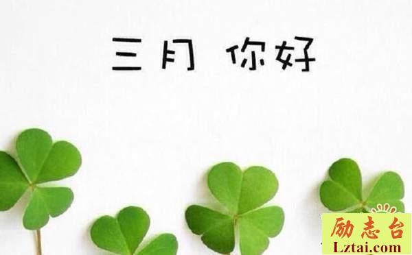 三月你好心情说说迎接三月份的唯美句子大全