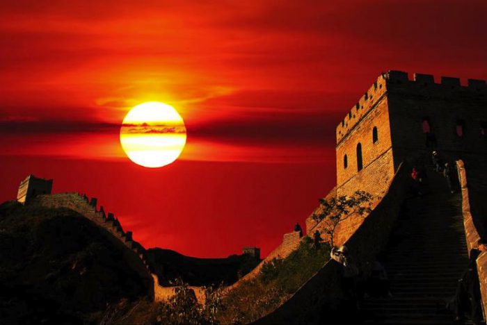 中国中国鲜红的太阳永不落歌词
